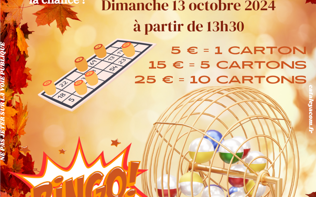 Grand Loto de l’Automne – Dimanche 13 octobre 2024